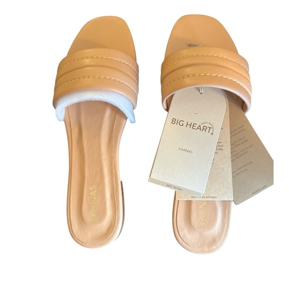 Kaanas Shoes - Kaanas Light Tan Women's Slide Sandals Sz 11 NIB